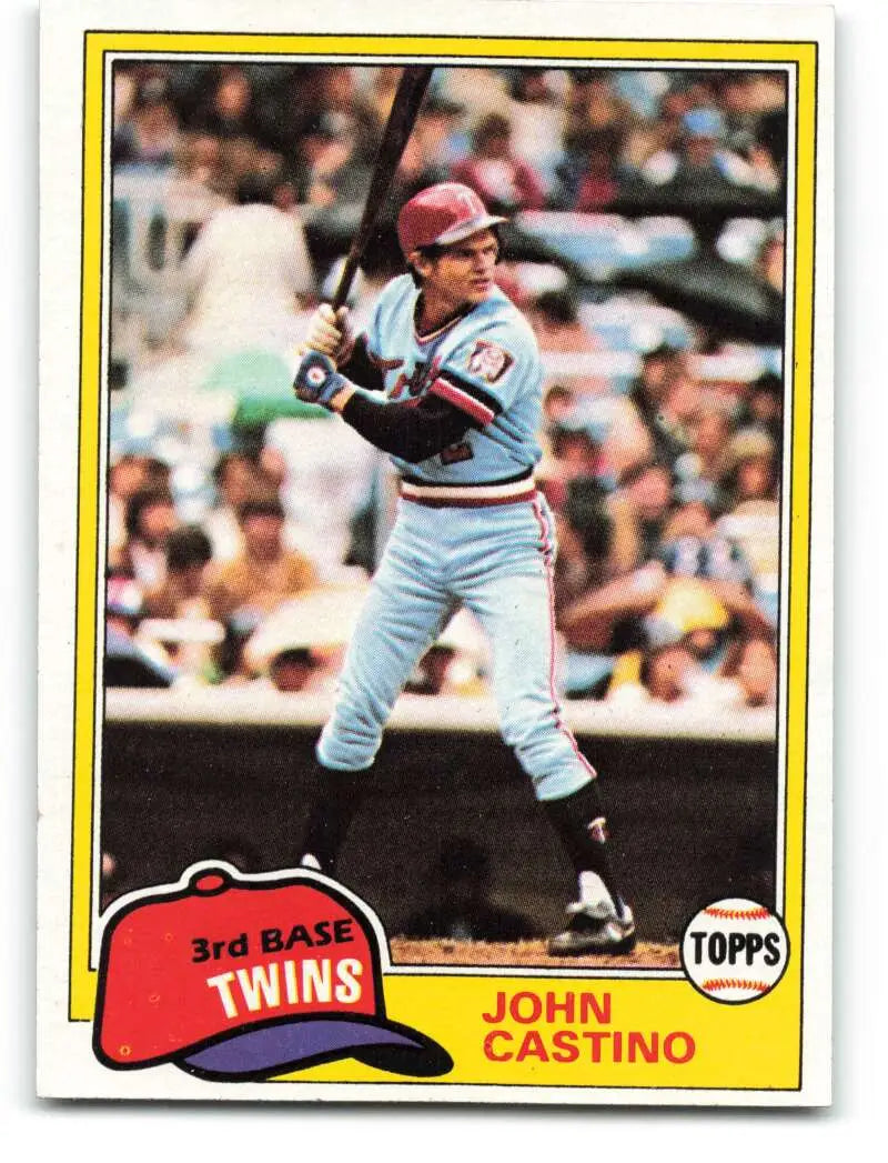 1981 Topps #304 John Castino EX Excellent Minnesota Twins Baseball Card - Baseball Card Single