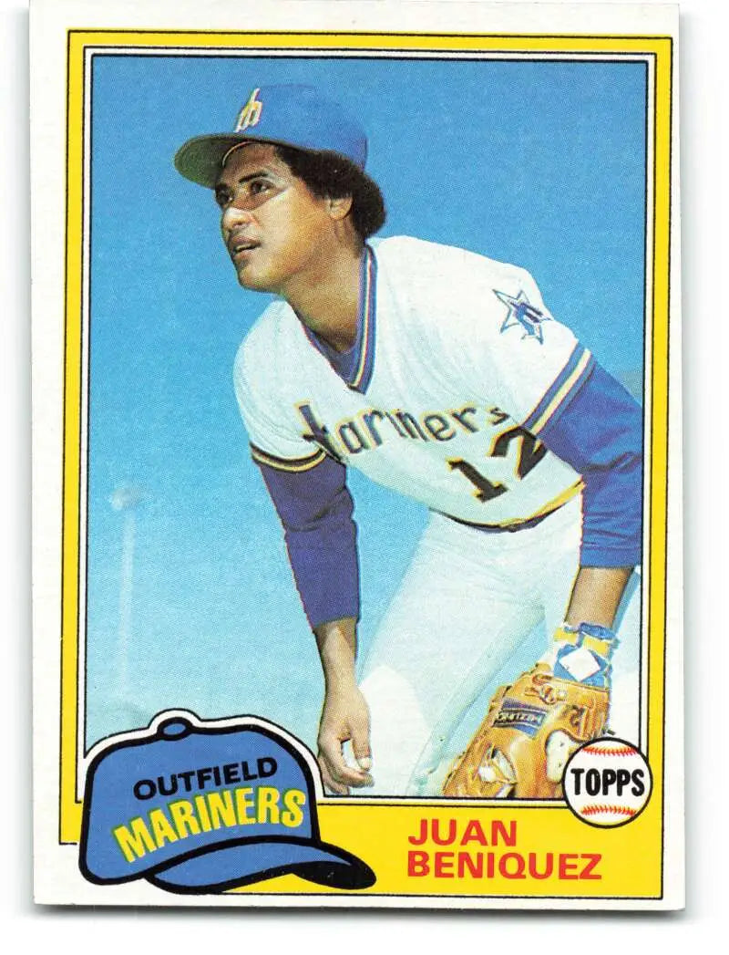 1981 Topps #306 Juan Beniquez EX Excellent Seattle Mariners Baseball Card - Baseball Card Single