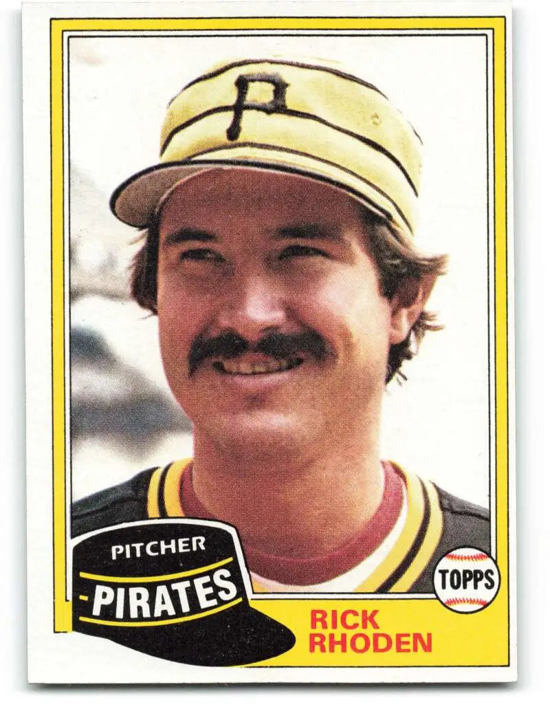 1981 Topps #312 Rick Rhoden EX Excellent Pittsburgh Pirates Baseball Card - Baseball Card Single