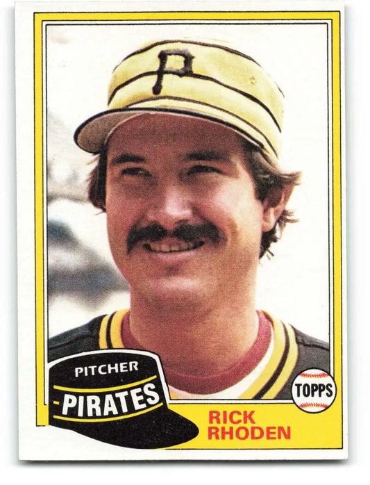 1981 Topps #312 Rick Rhoden EX Excellent Pittsburgh Pirates Baseball Card - Baseball Card Single