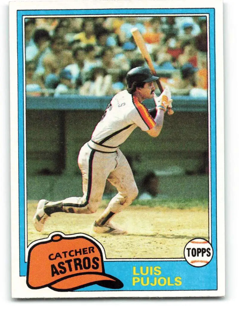 1981 Topps #313 Luis Pujols EX Excellent Houston Astros Baseball Card - Baseball Card Single