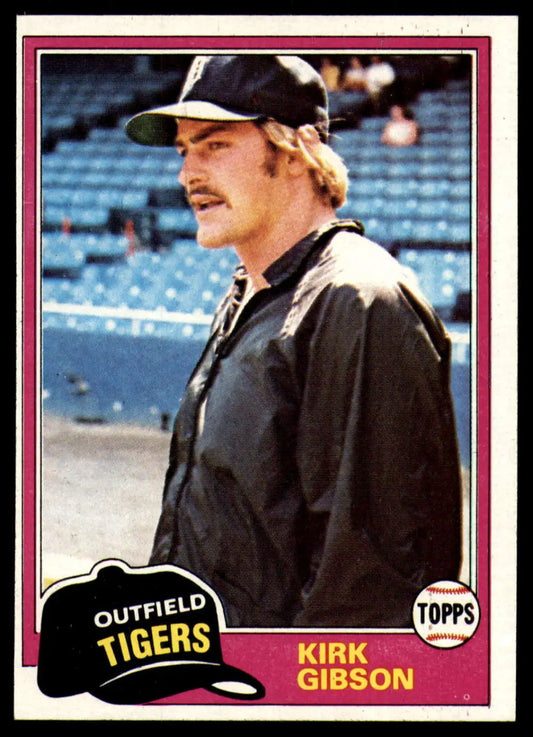 1981 Topps #315 Kirk Gibson EX Excellent RC Rookie Detroit Tigers Baseball Card - Baseball Card Single
