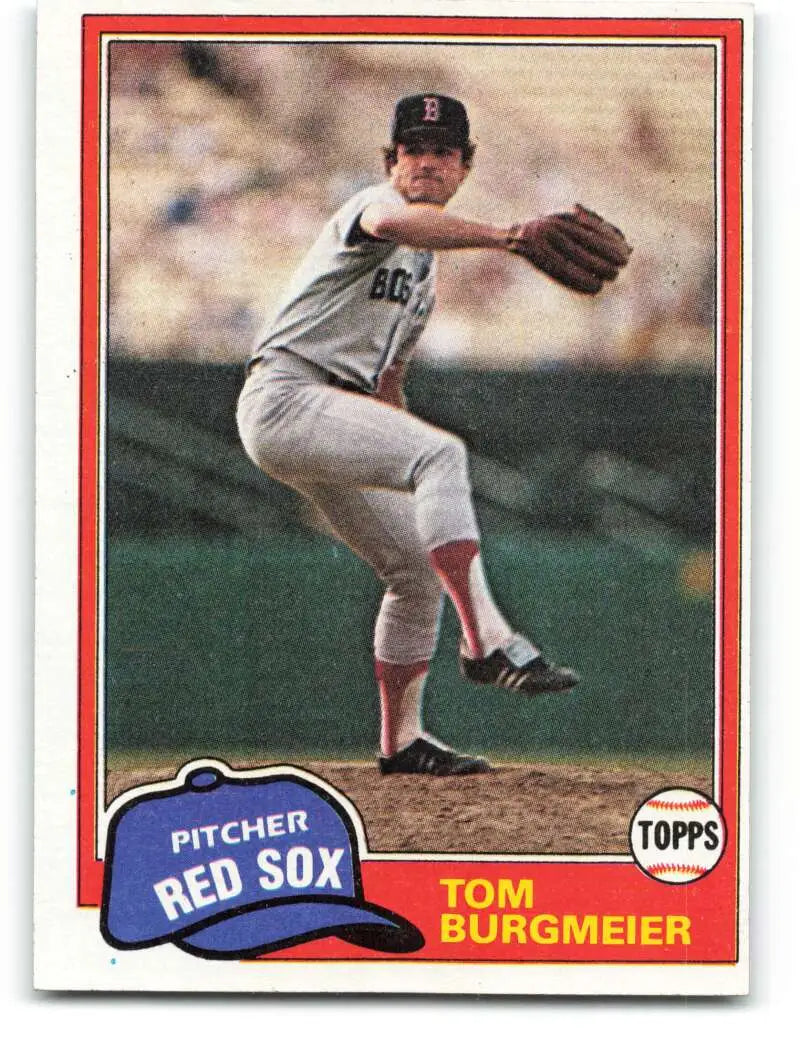 1981 Topps #320 Tom Burgmeier EX Excellent Boston Red Sox Baseball Card - Baseball Card Single