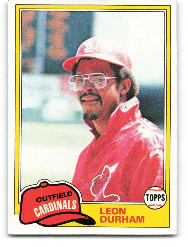 1981 Topps #321 Leon Durham EX Excellent RC Rookie St. Louis Cardinals Baseball Card - Baseball Card Single