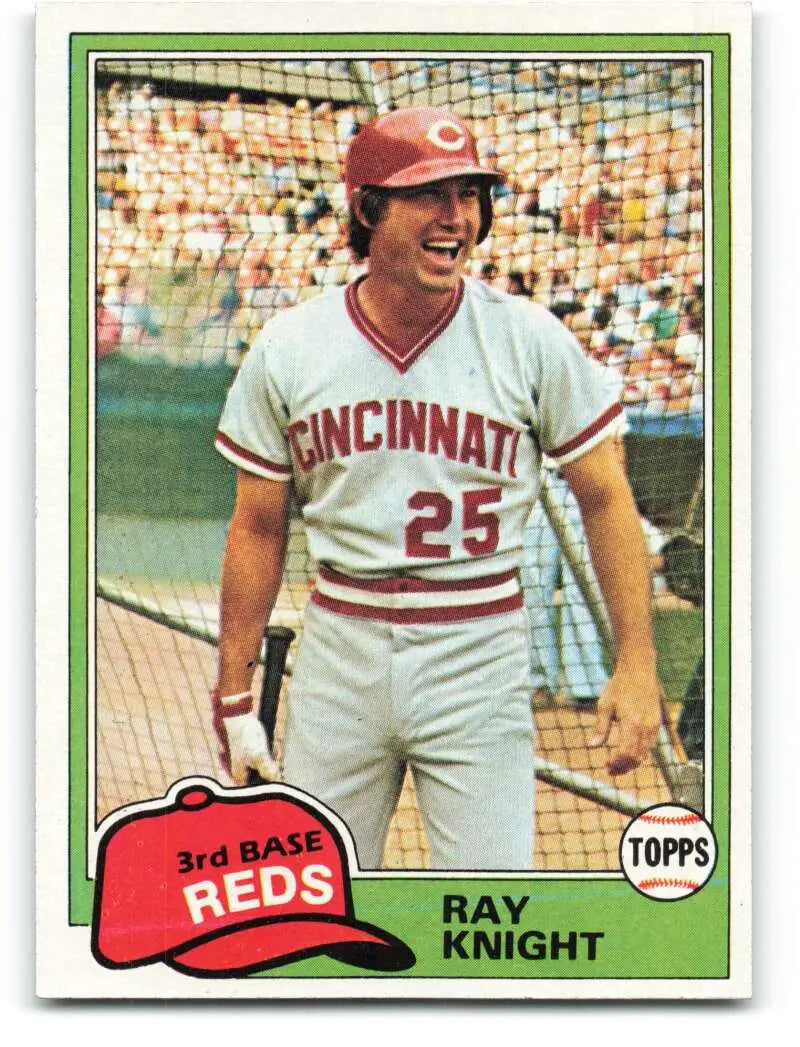 1981 Topps #325 Ray Knight EX Excellent Cincinnati Reds Baseball Card - Baseball Card Single