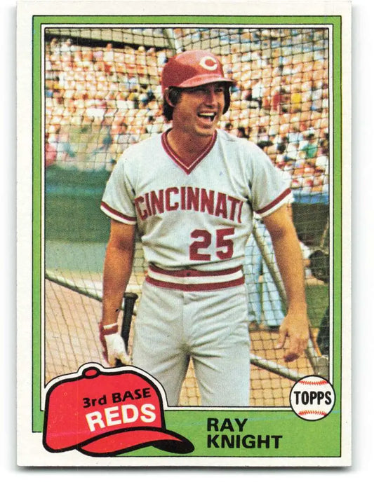 1981 Topps #325 Ray Knight EX Excellent Cincinnati Reds Baseball Card - Baseball Card Single