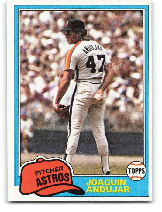 1981 Topps #329 Joaquin Andujar EX Excellent Houston Astros Baseball Card - Baseball Card Single