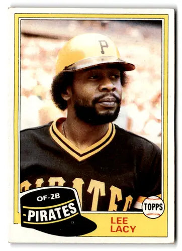 Vintage Lee Lacy 1981 Topps baseball card with original gloss Pirates DP