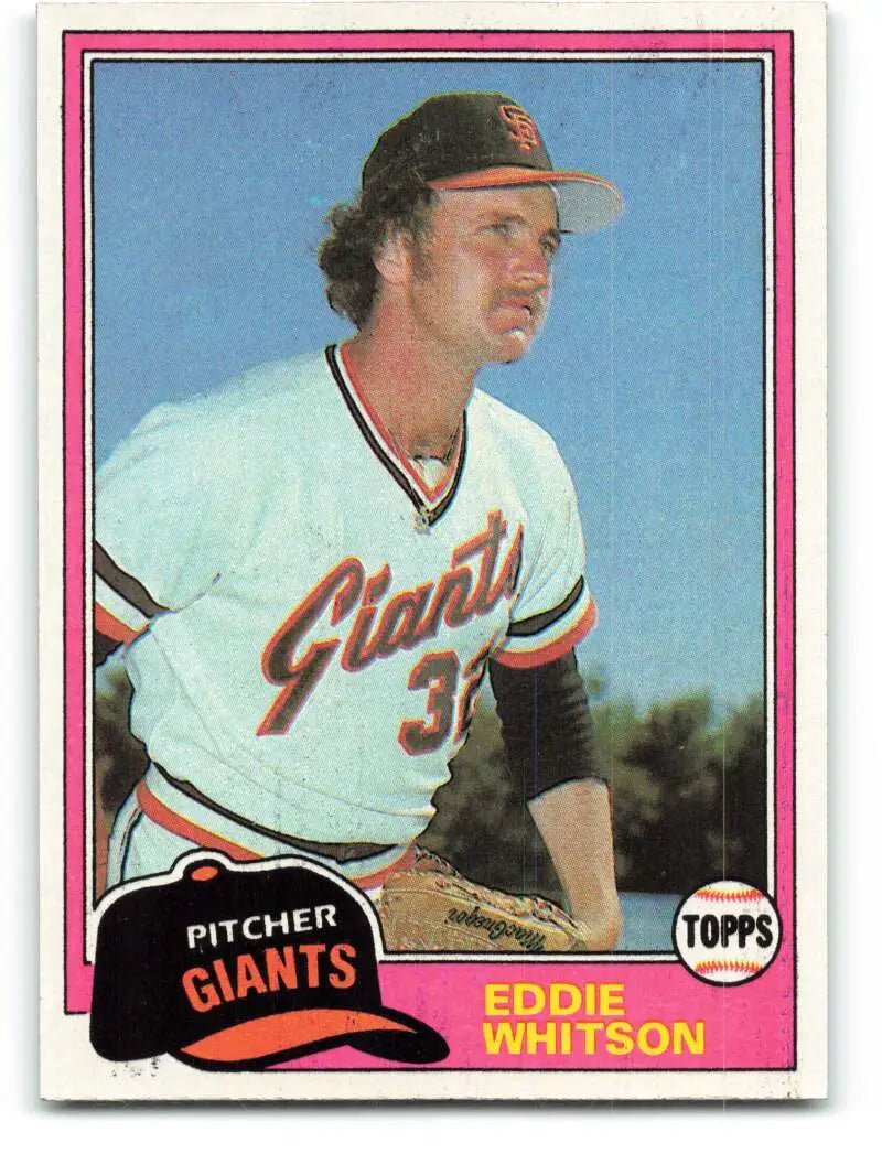 1981 Topps #336 Ed Whitson EX Excellent San Francisco Giants Baseball Card - Baseball Card Single