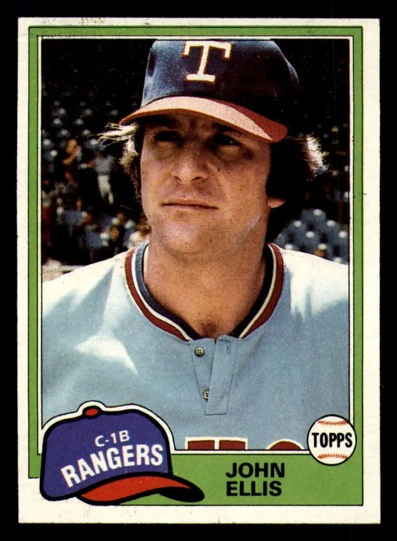 1981 Topps #339 John Ellis EX Excellent Texas Rangers Baseball Card - Baseball Card Single