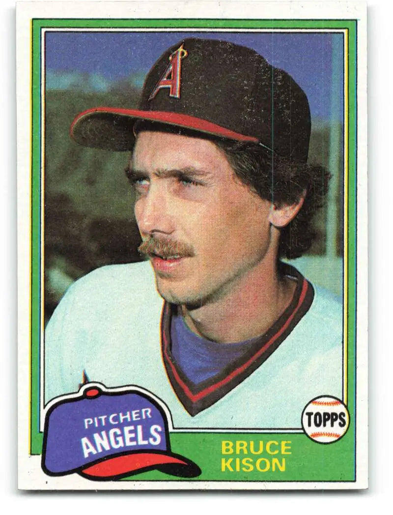 1981 Topps #340 Bruce Kison EX Excellent California Angels Baseball Card - Baseball Card Single
