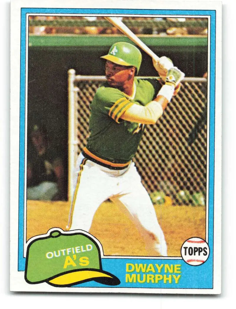 1981 Topps #341 Dwayne Murphy EX Excellent Oakland Athletics Baseball Card - Baseball Card Single
