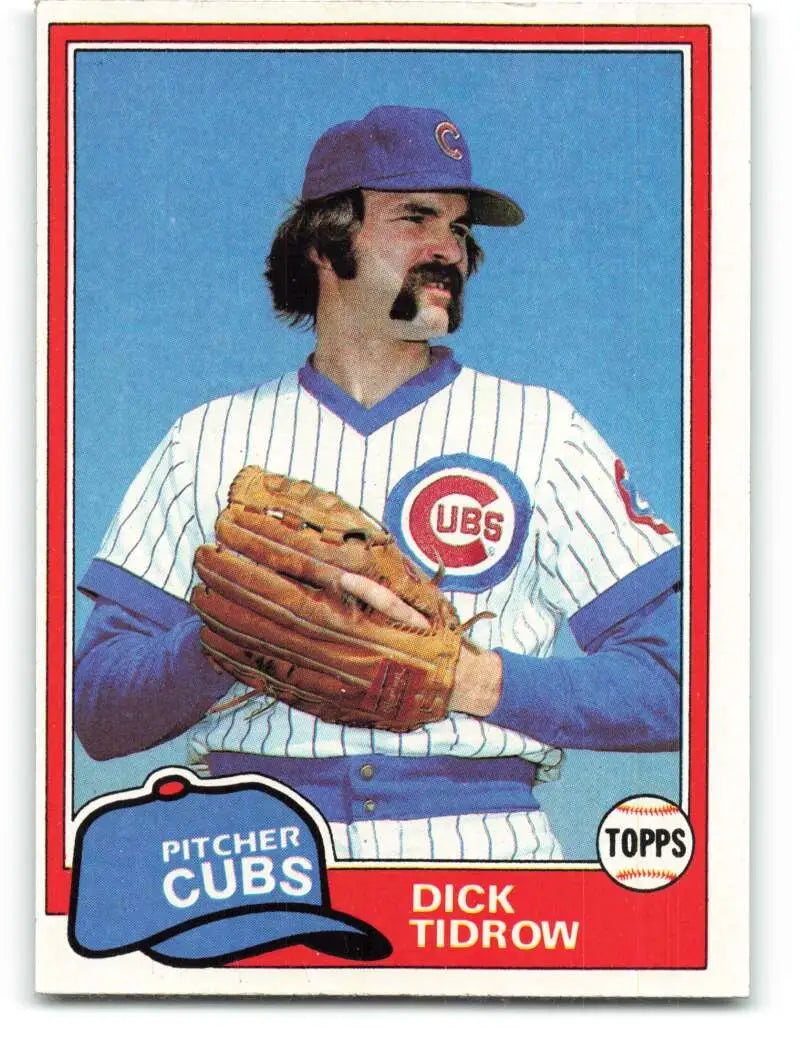1981 Topps #352 Dick Tidrow EX Excellent Chicago Cubs Baseball Card - Baseball Card Single