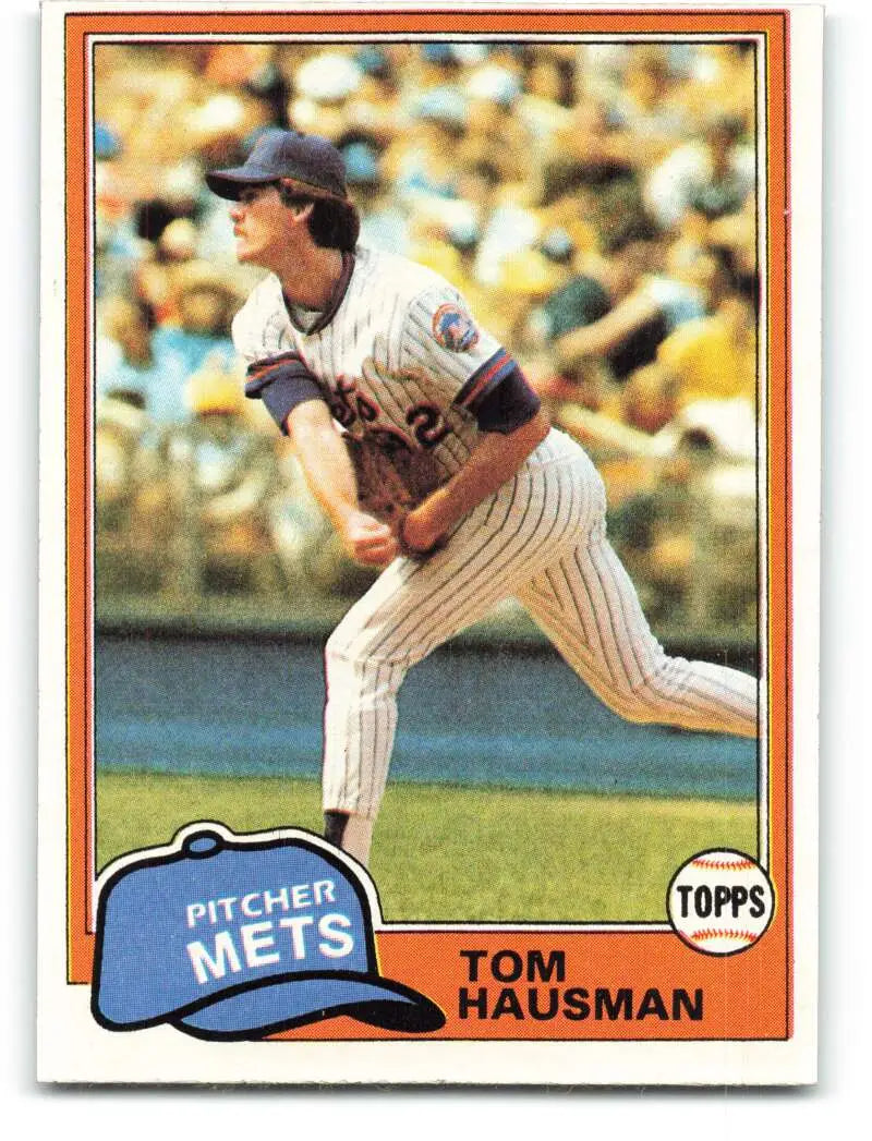 1981 Topps #359 Tom Hausman EX Excellent New York Mets Baseball Card - Baseball Card Single