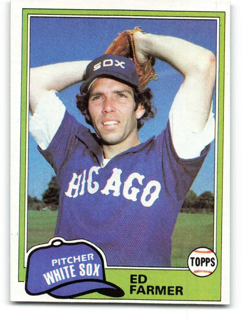 1981 Topps #36 Ed Farmer EX Excellent Chicago White Sox Baseball Card - Baseball Card Single