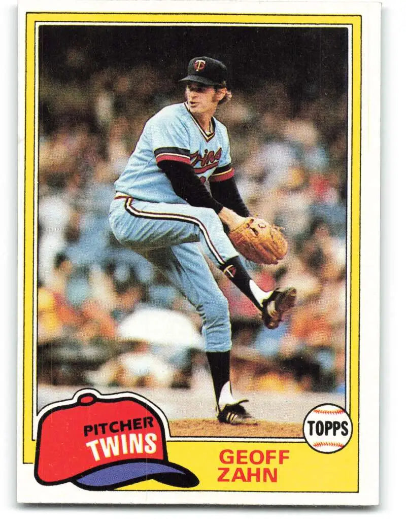 1981 Topps #363 Geoff Zahn EX Excellent Minnesota Twins Baseball Card - Baseball Card Single