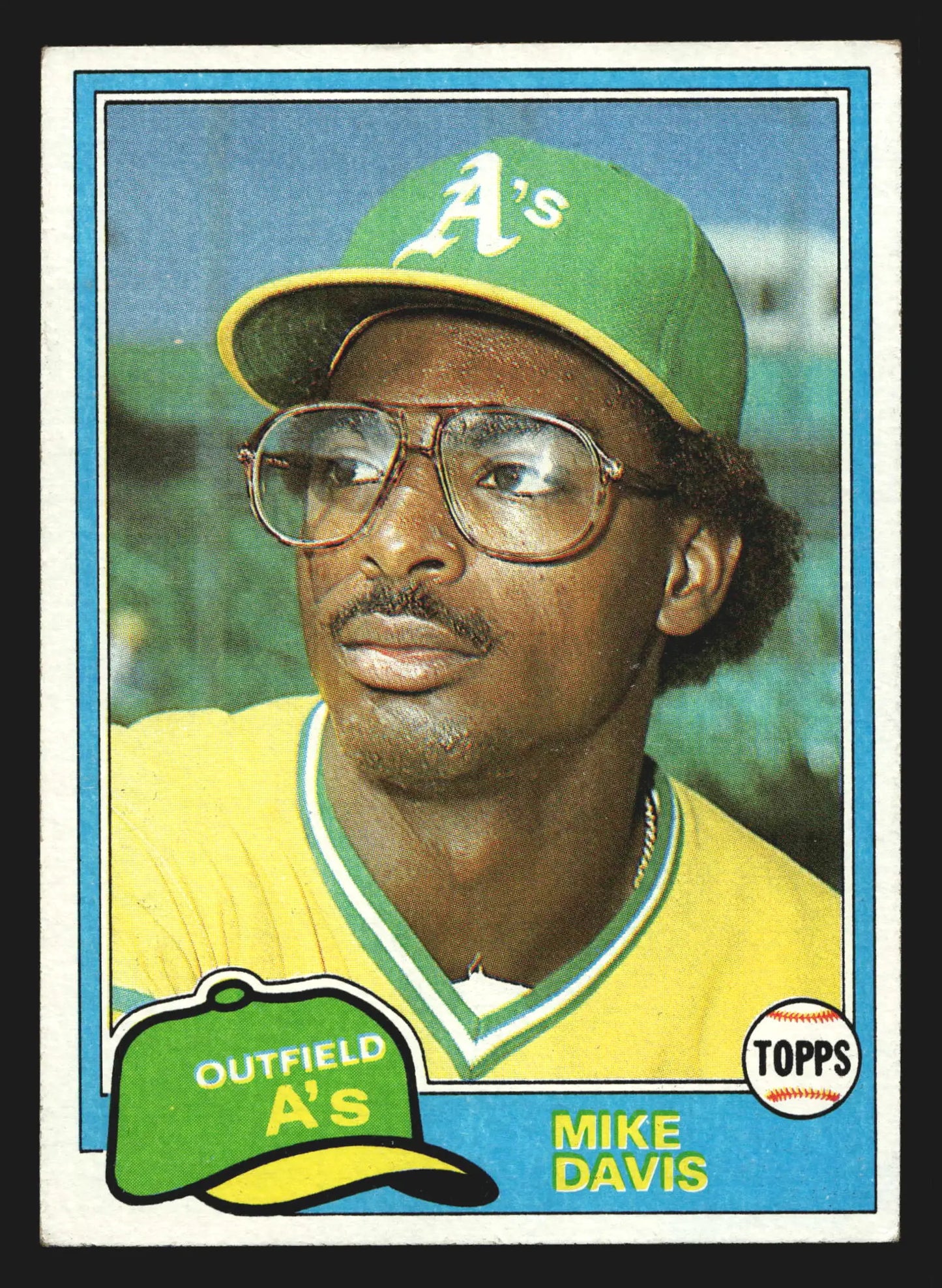 1981 Topps #364 Mike Davis Oakland Athletics RC - Baseball Card Single