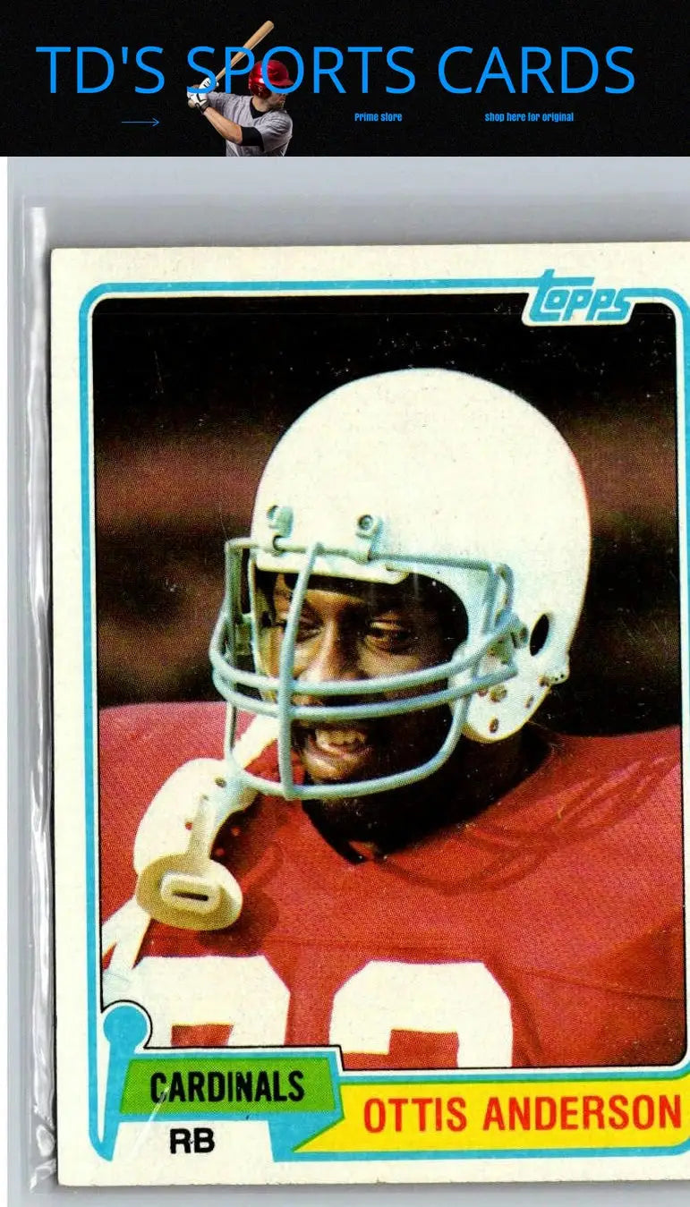 Ottis Anderson football card from the 1981 Topps #365 trading cards collection