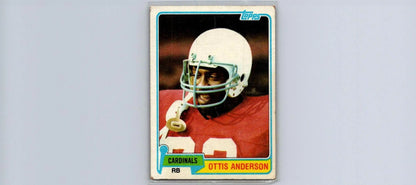 Otis Anderson 1981 Topps #365 trading card for sports memorabilia collectors