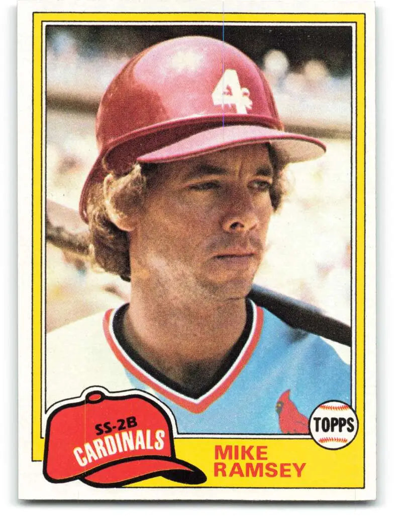 1981 Topps #366 Mike Ramsey EX Excellent RC Rookie St. Louis Cardinals Baseball Card - Baseball Card Single