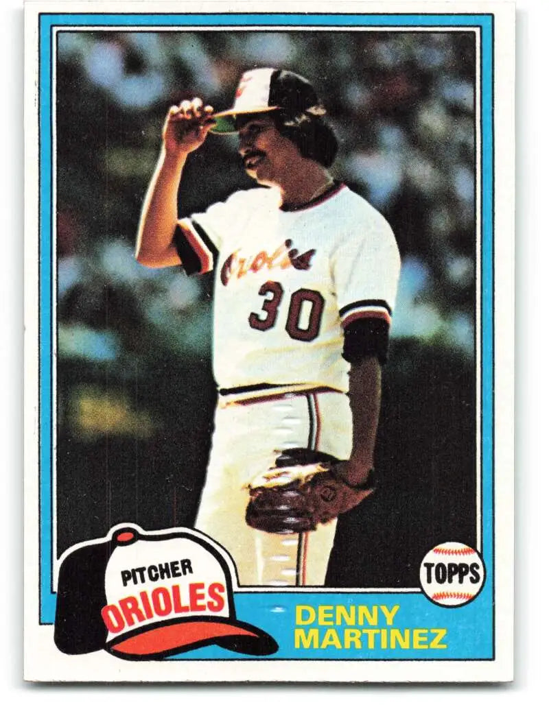 1981 Topps #367 Denny Martinez EX Excellent Baltimore Orioles Baseball Card - Baseball Card Single