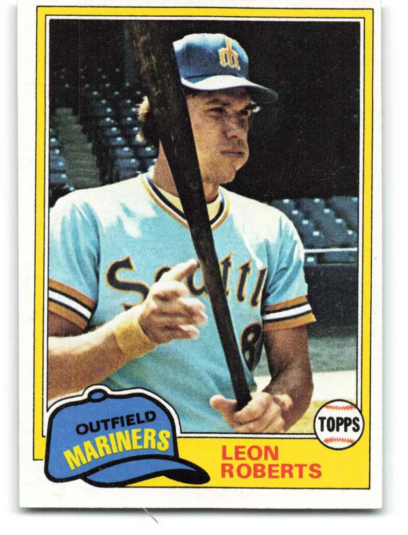 1981 Topps #368 Leon Roberts EX Excellent Seattle Mariners Baseball Card - Baseball Card Single