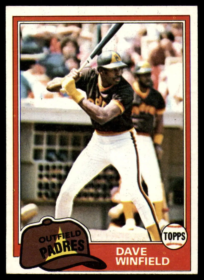 1981 Topps #370 Dave Winfield EX Excellent San Diego Padres Baseball Card - Baseball Card Single