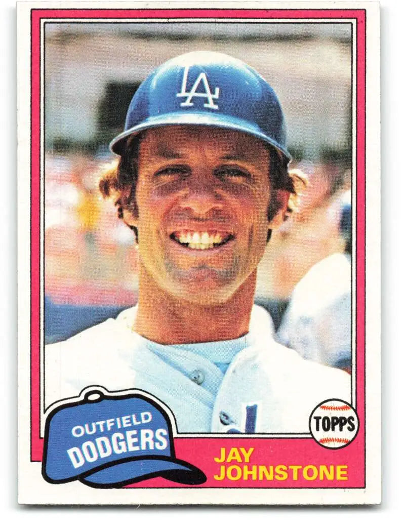 1981 Topps #372 Jay Johnstone EX Excellent Los Angeles Dodgers Baseball Card - Baseball Card Single