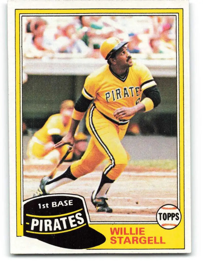 1981 Topps #380 Willie Stargell EX Excellent Pittsburgh Pirates Baseball Card - Baseball Card Single