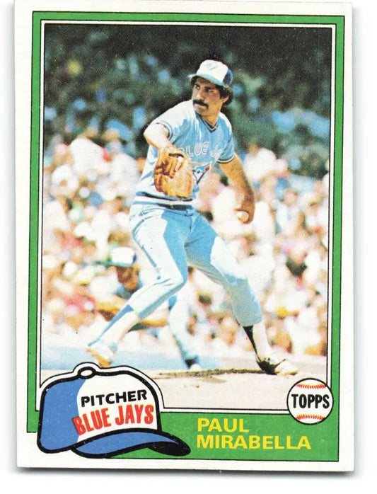 1981 Topps #382 Paul Mirabella EX Excellent RC Rookie Toronto Blue Jays Baseball Card - Baseball Card Single