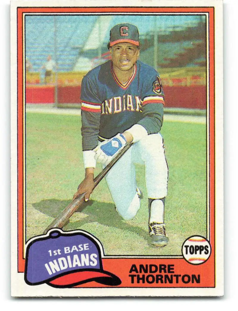 1981 Topps #388 Andre Thornton EX Excellent Cleveland Indians Baseball Card - Baseball Card Single