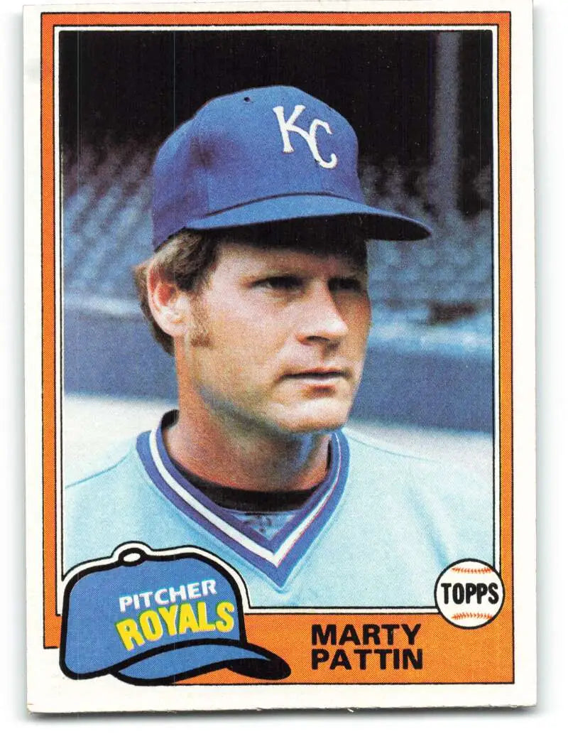 1981 Topps #389 Marty Pattin EX Excellent Kansas City Royals Baseball Card - Baseball Card Single