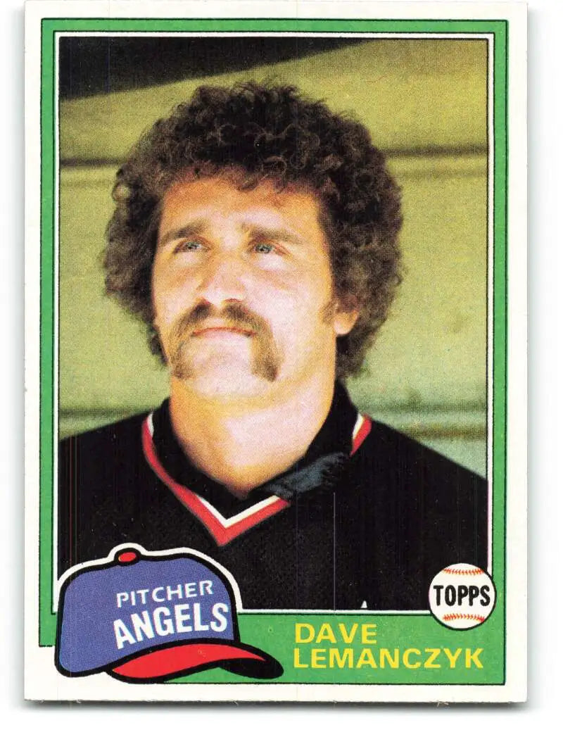 1981 Topps #391 Dave Lemanczyk EX Excellent California Angels Baseball Card - Baseball Card Single