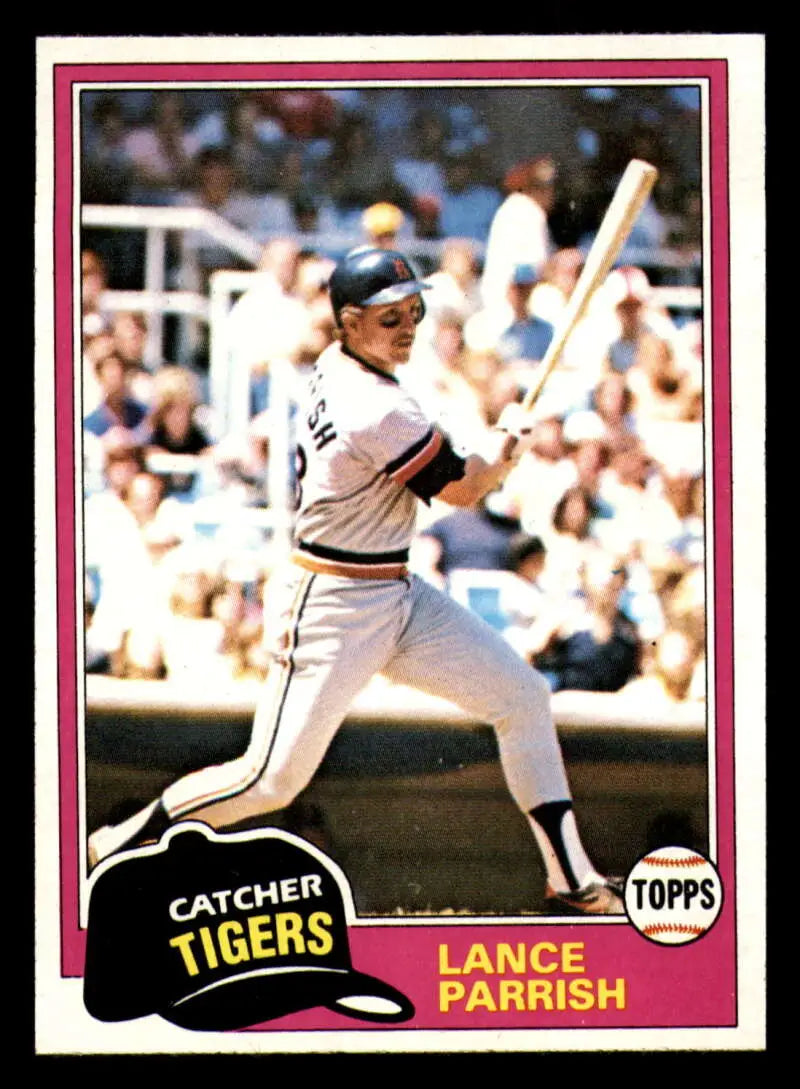 1981 Topps #392 Lance Parrish EX Excellent Detroit Tigers Baseball Card - Baseball Card Single