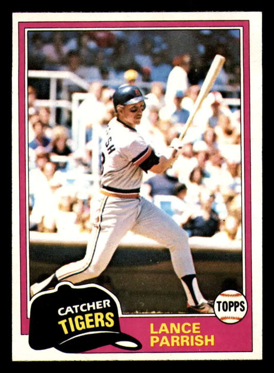 1981 Topps #392 Lance Parrish EX Excellent Detroit Tigers Baseball Card - Baseball Card Single