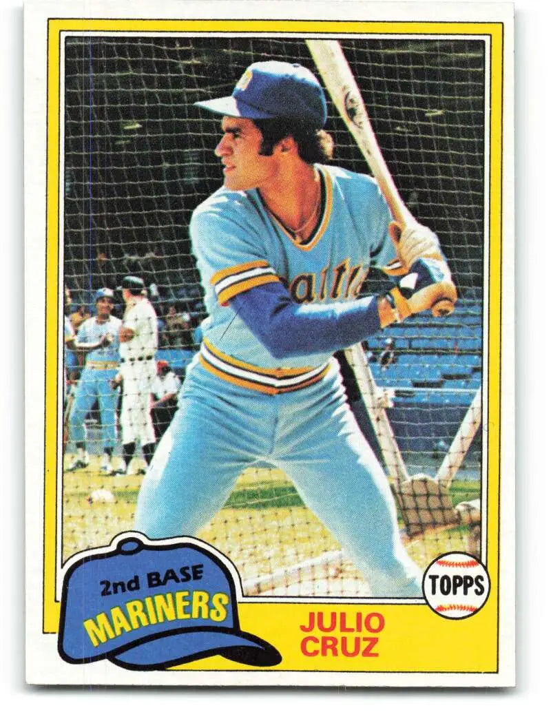 1981 Topps #397 Julio Cruz EX Excellent Seattle Mariners Baseball Card - Baseball Card Single
