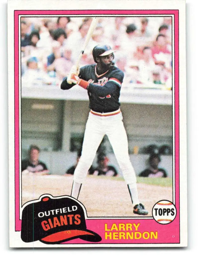 1981 Topps #409 Larry Herndon EX Excellent San Francisco Giants Baseball Card - Baseball Card Single