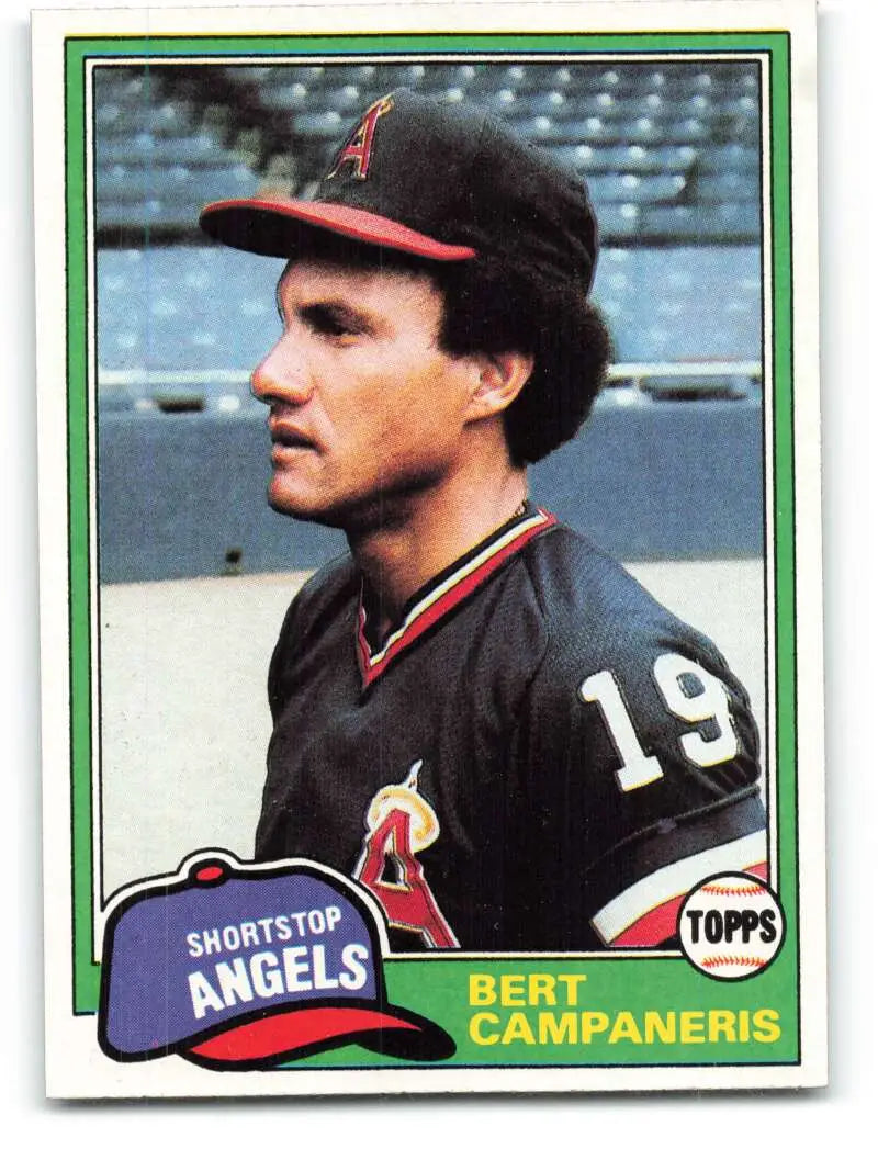 1981 Topps #410 Bert Campaneris EX Excellent California Angels Baseball Card - Baseball Card Single