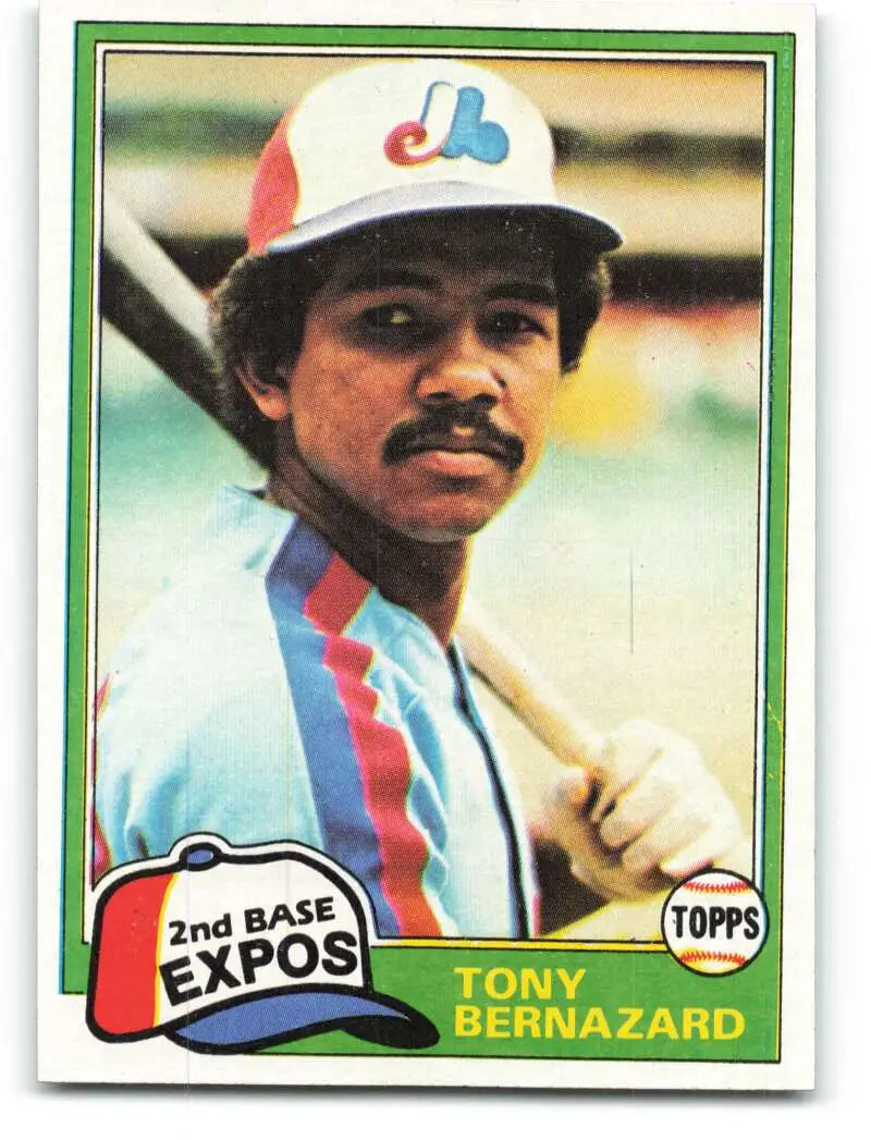 1981 Topps #413 Tony Bernazard EX Excellent Montreal Expos Baseball Card - Baseball Card Single