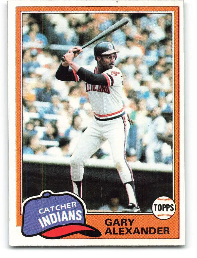 1981 Topps #416 Gary Alexander EX Excellent Cleveland Indians Baseball Card - Baseball Card Single