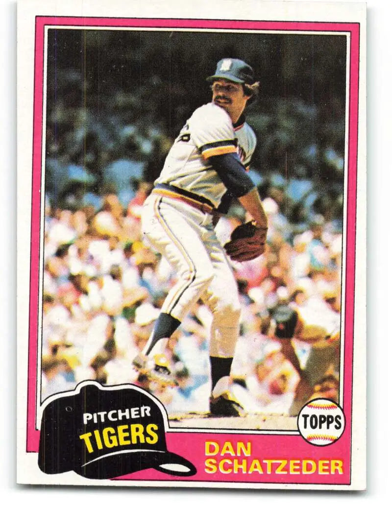 1981 Topps #417 Dan Schatzeder EX Excellent Detroit Tigers Baseball Card - Baseball Card Single