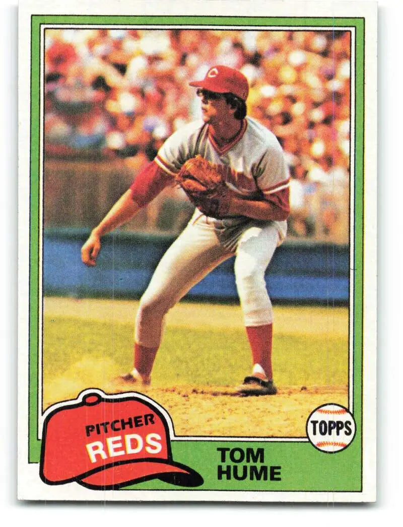 1981 Topps #419 Tom Hume EX Excellent Cincinnati Reds Baseball Card - Baseball Card Single