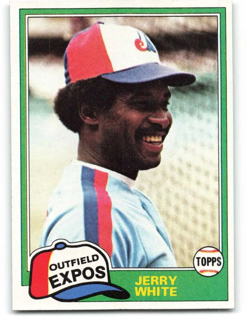 1981 Topps #42 Jerry White EX Excellent Montreal Expos Baseball Card - Baseball Card Single