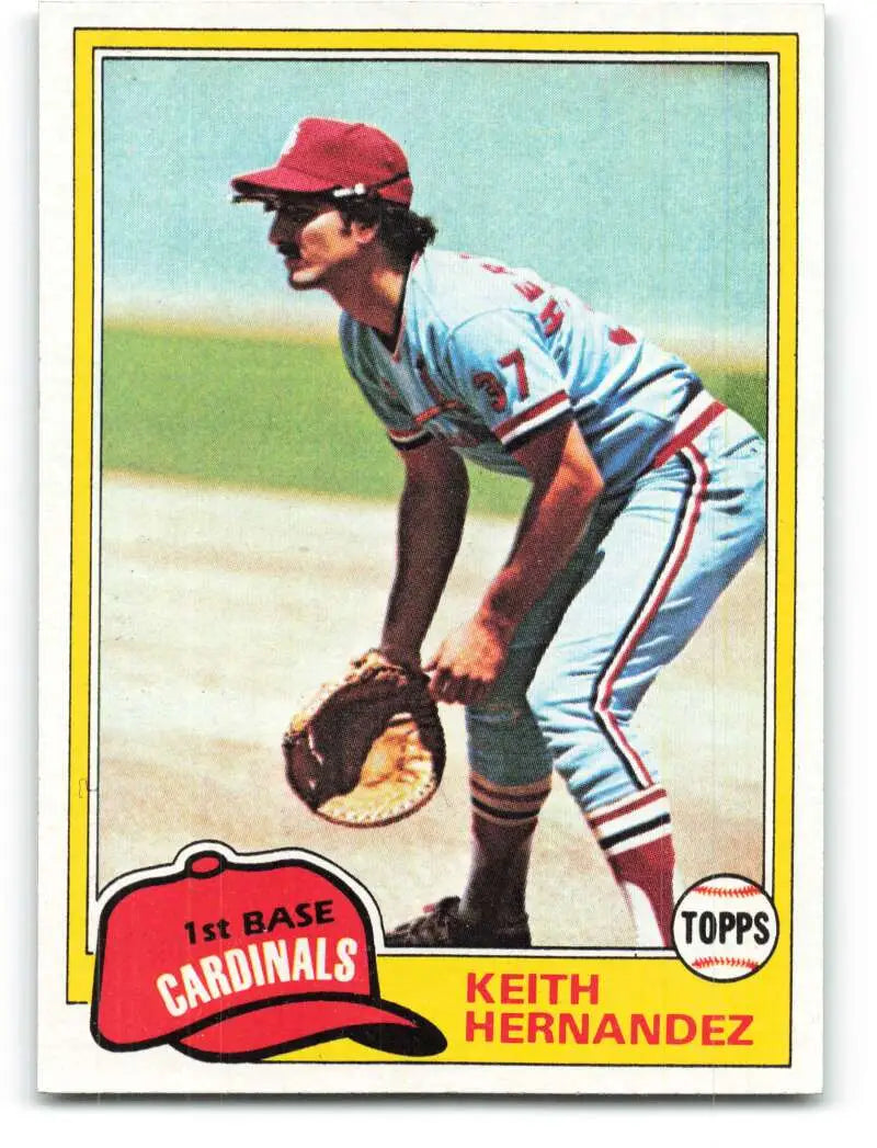 1981 Topps #420 Keith Hernandez EX Excellent St. Louis Cardinals Baseball Card - Baseball Card Single