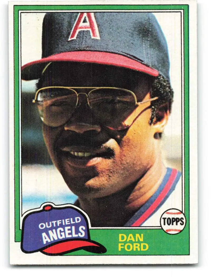1981 Topps #422 Dan Ford EX Excellent California Angels Baseball Card - Baseball Card Single