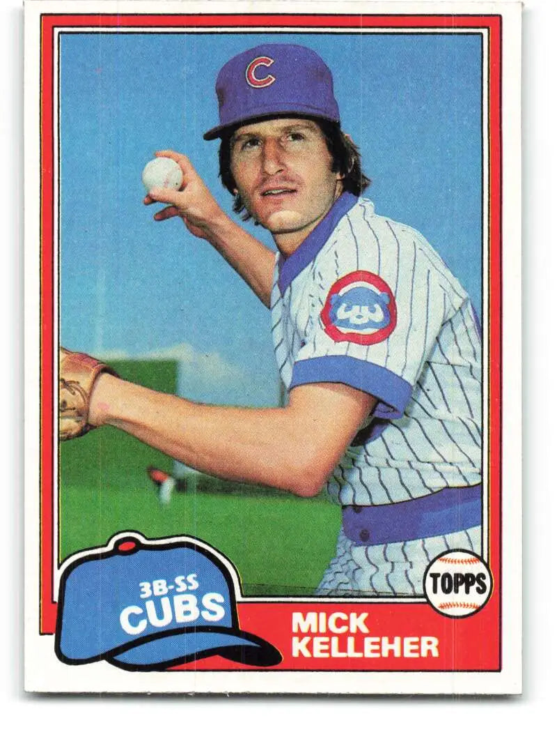 1981 Topps #429 Mick Kelleher EX Excellent Chicago Cubs Baseball Card - Baseball Card Single