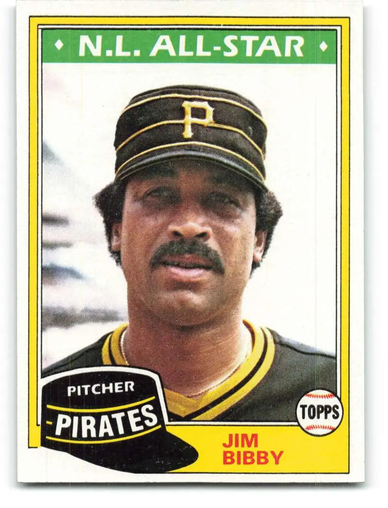 1981 Topps #430 Jim Bibby EX Excellent Pittsburgh Pirates Baseball Card - Baseball Card Single