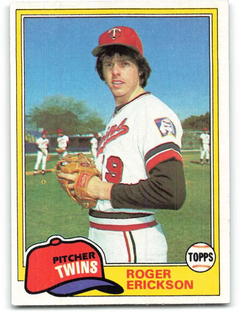 1981 Topps #434 Roger Erickson EX Excellent Minnesota Twins Baseball Card - Baseball Card Single