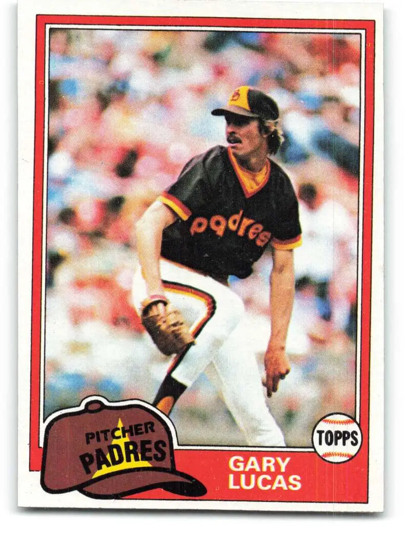 1981 Topps #436 Gary Lucas EX Excellent RC Rookie San Diego Padres Baseball Card - Baseball Card Single