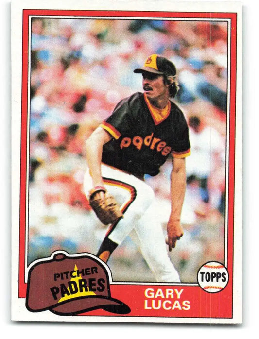 1981 Topps #436 Gary Lucas EX Excellent RC Rookie San Diego Padres Baseball Card - Baseball Card Single
